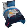 image:imageJay Franco Kids Comforter Set Includes Sheets and Pillow Covers  Soft and Cozy Bed Set for Stylish Room Decor Official Licensed Bedding Blue  The Mandalorian 7 Piece QueenDark Blue  Star Wars