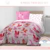 image:imageJay Franco Kids Comforter Set Includes Sheets and Pillow Covers  Soft and Cozy Bed Set for Stylish Room Decor Official Licensed Bedding Blue  The Mandalorian 7 Piece QueenPink  Cowgirl