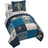 image:imageJay Franco Kids Comforter Set Includes Sheets and Pillow Covers  Soft and Cozy Bed Set for Stylish Room Decor Official Licensed Bedding Blue  The Mandalorian 7 Piece QueenBlue  Star Wars 01