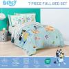 image:imageJay Franco Kids Comforter Set Includes Sheets and Pillow Covers  Soft and Cozy Bed Set for Stylish Room Decor Official Licensed Bedding Blue  The Mandalorian 7 Piece QueenBlue  Bluey