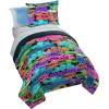image:imageJay Franco Kids Comforter Set Includes Sheets and Pillow Covers  Soft and Cozy Bed Set for Stylish Room Decor Official Licensed Bedding Blue  The Mandalorian 7 Piece QueenBlack  Cars
