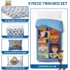 image:imageJay Franco Kids Comforter Set Includes Sheets and Pillow Covers  Soft and Cozy Bed Set for Stylish Room Decor Official Licensed Bedding Blue  The Mandalorian 7 Piece QueenBlue  Toy Story