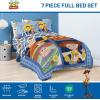 image:imageJay Franco Kids Comforter Set Includes Sheets and Pillow Covers  Soft and Cozy Bed Set for Stylish Room Decor Official Licensed Bedding Blue  The Mandalorian 7 Piece QueenBlue  Toy Story
