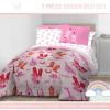 image:imageJay Franco Kids Comforter Set Includes Sheets and Pillow Covers  Soft and Cozy Bed Set for Stylish Room Decor Official Licensed Bedding Blue  The Mandalorian 7 Piece QueenPink  Cowgirl