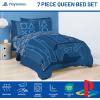 image:imageJay Franco Kids Comforter Set Includes Sheets and Pillow Covers  Soft and Cozy Bed Set for Stylish Room Decor Official Licensed Bedding Blue  The Mandalorian 7 Piece QueenBlue  Playstation