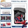 image:imageJay Franco Kids Comforter Set Includes Sheets and Pillow Covers  Soft and Cozy Bed Set for Stylish Room Decor Official Licensed Bedding Blue  The Mandalorian 7 Piece QueenBlack  Spiderman