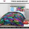 image:imageJay Franco Kids Comforter Set Includes Sheets and Pillow Covers  Soft and Cozy Bed Set for Stylish Room Decor Official Licensed Bedding Blue  The Mandalorian 7 Piece QueenBlack  Cars