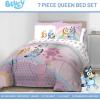 image:imageJay Franco Kids Comforter Set Includes Sheets and Pillow Covers  Soft and Cozy Bed Set for Stylish Room Decor Official Licensed Bedding Blue  The Mandalorian 7 Piece QueenPink  Bluey