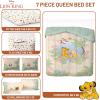 image:imageJay Franco Kids Comforter Set Includes Sheets and Pillow Covers  Soft and Cozy Bed Set for Stylish Room Decor Official Licensed Bedding Blue  The Mandalorian 7 Piece QueenMulti  Lion King