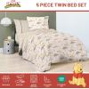 image:imageJay Franco Kids Comforter Set Includes Sheets and Pillow Covers  Soft and Cozy Bed Set for Stylish Room Decor Official Licensed Bedding Blue  The Mandalorian 7 Piece QueenBeige  Winnie the Pooh