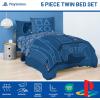 image:imageJay Franco Kids Comforter Set Includes Sheets and Pillow Covers  Soft and Cozy Bed Set for Stylish Room Decor Official Licensed Bedding Blue  The Mandalorian 7 Piece QueenBlue  Playstation