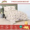 image:imageJay Franco Kids Comforter Set Includes Sheets and Pillow Covers  Soft and Cozy Bed Set for Stylish Room Decor Official Licensed Bedding Blue  The Mandalorian 7 Piece QueenBeige  Winnie the Pooh