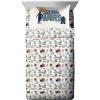 image:imageJay Franco Kids Comforter Set Includes Sheets and Pillow Covers  Soft and Cozy Bed Set for Stylish Room Decor Official Licensed Bedding Blue  The Mandalorian 7 Piece QueenBlue  Star Wars 01