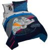 image:imageJay Franco Kids Comforter Set Includes Sheets and Pillow Covers  Soft and Cozy Bed Set for Stylish Room Decor Official Licensed Bedding Blue  The Mandalorian 7 Piece QueenDark Blue  Star Wars