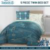 image:imageJay Franco Kids Comforter Set Includes Sheets and Pillow Covers  Soft and Cozy Bed Set for Stylish Room Decor Official Licensed Bedding Blue  The Mandalorian 7 Piece QueenBlue  Fantastic Four