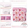 image:imageJay Franco Kids Comforter Set Includes Sheets and Pillow Covers  Soft and Cozy Bed Set for Stylish Room Decor Official Licensed Bedding Blue  The Mandalorian 7 Piece QueenPink  Cowgirl