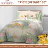 image:imageJay Franco Kids Comforter Set Includes Sheets and Pillow Covers  Soft and Cozy Bed Set for Stylish Room Decor Official Licensed Bedding Blue  The Mandalorian 7 Piece QueenMulti  Lion King