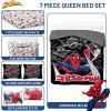 image:imageJay Franco Kids Comforter Set Includes Sheets and Pillow Covers  Soft and Cozy Bed Set for Stylish Room Decor Official Licensed Bedding Blue  The Mandalorian 7 Piece QueenBlack  Spiderman