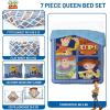 image:imageJay Franco Kids Comforter Set Includes Sheets and Pillow Covers  Soft and Cozy Bed Set for Stylish Room Decor Official Licensed Bedding Blue  The Mandalorian 7 Piece QueenBlue  Toy Story