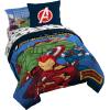 image:imageJay Franco Kids Comforter Set Includes Sheets and Pillow Covers  Soft and Cozy Bed Set for Stylish Room Decor Official Licensed Bedding Blue  The Mandalorian 7 Piece QueenBlue  Avengers