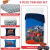 image:imageJay Franco Kids Comforter Set Includes Sheets and Pillow Covers  Soft and Cozy Bed Set for Stylish Room Decor Official Licensed Bedding Blue  The Mandalorian 7 Piece QueenBlue  Blaze  the Monster Machines