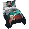 image:imageJay Franco Kids Comforter Set Includes Sheets and Pillow Covers  Soft and Cozy Bed Set for Stylish Room Decor Official Licensed Bedding Blue  The Mandalorian 7 Piece QueenBlack  My Hero Academia