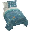 image:imageJay Franco Kids Comforter Set Includes Sheets and Pillow Covers  Soft and Cozy Bed Set for Stylish Room Decor Official Licensed Bedding Blue  The Mandalorian 7 Piece QueenBlue  Fantastic Four