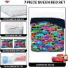 image:imageJay Franco Kids Comforter Set Includes Sheets and Pillow Covers  Soft and Cozy Bed Set for Stylish Room Decor Official Licensed Bedding Blue  The Mandalorian 7 Piece QueenBlack  Cars