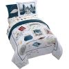 image:imageJay Franco Kids Comforter Set Includes Sheets and Pillow Covers  Soft and Cozy Bed Set for Stylish Room Decor Official Licensed Bedding Blue  The Mandalorian 7 Piece QueenDark Grey  Harry Potter