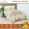 image:imageJay Franco Kids Comforter Set Includes Sheets and Pillow Covers  Soft and Cozy Bed Set for Stylish Room Decor Official Licensed Bedding Blue  The Mandalorian 7 Piece QueenMulti  Lion King