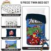 image:imageJay Franco Kids Comforter Set Includes Sheets and Pillow Covers  Soft and Cozy Bed Set for Stylish Room Decor Official Licensed Bedding Blue  The Mandalorian 7 Piece QueenBlue  Avengers