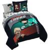 image:imageJay Franco Kids Comforter Set Includes Sheets and Pillow Covers  Soft and Cozy Bed Set for Stylish Room Decor Official Licensed Bedding Blue  The Mandalorian 7 Piece QueenBlack  My Hero Academia