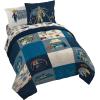 image:imageJay Franco Kids Comforter Set Includes Sheets and Pillow Covers  Soft and Cozy Bed Set for Stylish Room Decor Official Licensed Bedding Blue  The Mandalorian 7 Piece QueenBlue  Star Wars 01
