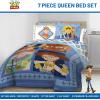 image:imageJay Franco Kids Comforter Set Includes Sheets and Pillow Covers  Soft and Cozy Bed Set for Stylish Room Decor Official Licensed Bedding Blue  The Mandalorian 7 Piece QueenBlue  Toy Story