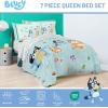 image:imageJay Franco Kids Comforter Set Includes Sheets and Pillow Covers  Soft and Cozy Bed Set for Stylish Room Decor Official Licensed Bedding Blue  The Mandalorian 7 Piece QueenBlue  Bluey