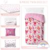 image:imageJay Franco Kids Comforter Set Includes Sheets and Pillow Covers  Soft and Cozy Bed Set for Stylish Room Decor Official Licensed Bedding Blue  The Mandalorian 7 Piece QueenPink  Cowgirl