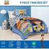 image:imageJay Franco Kids Comforter Set Includes Sheets and Pillow Covers  Soft and Cozy Bed Set for Stylish Room Decor Official Licensed Bedding Blue  The Mandalorian 7 Piece QueenBlue  Toy Story