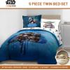 image:imageJay Franco Kids Comforter Set Includes Sheets and Pillow Covers  Soft and Cozy Bed Set for Stylish Room Decor Official Licensed Bedding Blue  The Mandalorian 7 Piece QueenBlue  the Mandalorian