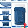 image:imageJay Franco Kids Comforter Set Includes Sheets and Pillow Covers  Soft and Cozy Bed Set for Stylish Room Decor Official Licensed Bedding Blue  The Mandalorian 7 Piece QueenBlue  Playstation