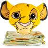 image:imageJay Franco Kids Nogginz Set  12 Inches Nogginz Pillow amp 40 x 50 Inches Cozy Plush Throw Blanket UltraSoft Character Nap Set for Travel Bedroom amp Couch Dcor Gray  The MandalorianGreen  Simba