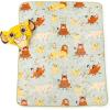 image:imageJay Franco Kids Nogginz Set  12 Inches Nogginz Pillow amp 40 x 50 Inches Cozy Plush Throw Blanket UltraSoft Character Nap Set for Travel Bedroom amp Couch Dcor Gray  The MandalorianGreen  Simba
