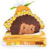 image:imageJay Franco Kids Nogginz Set  12 Inches Nogginz Pillow amp 40 x 50 Inches Cozy Plush Throw Blanket UltraSoft Character Nap Set for Travel Bedroom amp Couch Dcor Gray  The MandalorianWhite  Orange Blossom