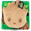 image:imageJay Franco Kids Nogginz Set  12 Inches Nogginz Pillow amp 40 x 50 Inches Cozy Plush Throw Blanket UltraSoft Character Nap Set for Travel Bedroom amp Couch Dcor Gray  The MandalorianGreen  Groot
