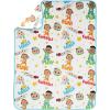 image:imageJay Franco Kids Plush Throw Blanket  Soft amp Cozy Fleece Throw for Bedroom amp Couch Dcor Official Licensed Product Blue  The Mandalorian 40x50  Travel BlanketWhite  Cocomelon
