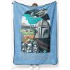 image:imageJay Franco Kids Plush Throw Blanket  Soft amp Cozy Fleece Throw for Bedroom amp Couch Dcor Official Licensed Product Blue  The Mandalorian 40x50  Travel BlanketBlue  the Mandalorian
