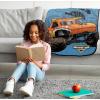 image:imageJay Franco Kids Plush Throw Blanket  Soft amp Cozy Fleece Throw for Bedroom amp Couch Dcor Official Licensed Product Blue  The Mandalorian 40x50  Travel BlanketBlue  Monster Jam