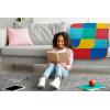 image:imageJay Franco Kids Plush Throw Blanket  Soft amp Cozy Fleece Throw for Bedroom amp Couch Dcor Official Licensed Product Blue  The Mandalorian 40x50  Travel BlanketMulti  Lego