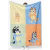 image:imageJay Franco Kids Plush Throw Blanket  Soft amp Cozy Fleece Throw for Bedroom amp Couch Dcor Official Licensed Product Blue  The Mandalorian 40x50  Travel BlanketMulti  Bluey