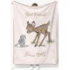 image:imageJay Franco Kids Plush Throw Blanket  Soft amp Cozy Fleece Throw for Bedroom amp Couch Dcor Official Licensed Product Blue  The Mandalorian 40x50  Travel BlanketBeige  Bambi