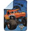 image:imageJay Franco Kids Plush Throw Blanket  Soft amp Cozy Fleece Throw for Bedroom amp Couch Dcor Official Licensed Product Blue  The Mandalorian 40x50  Travel BlanketBlue  Monster Jam